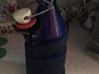 Drinkflessen email (marine ) - afbeelding 2 van  2