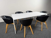 Drisag/sedus - tafel + 6 stoelen - vergaderset - afbeelding 1 van  6