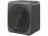 Droger met uv-desinfectie, compact, 4 kg capaciteit, roestvrij staal, grijs - afbeelding 2 van  5