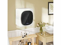 Droger met uv-desinfectie, compact ontwerp, 4 kg capaciteit, roestvrij staal, wit
