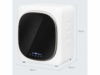 Droger met uv-desinfectie, compact ontwerp, 4 kg capaciteit, roestvrij staal, wit - afbeelding 3 van  6