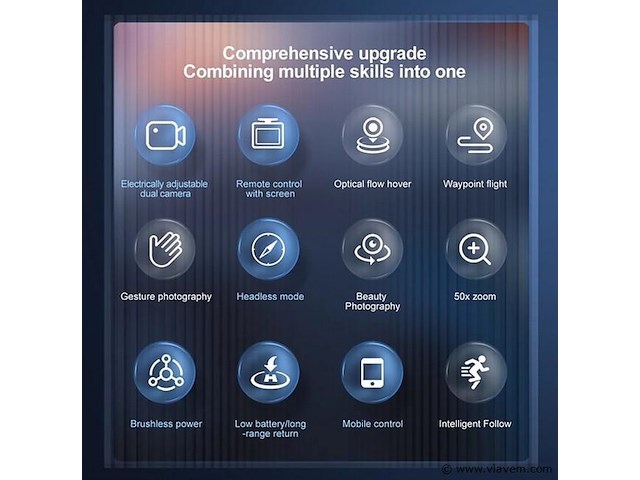 Drone max - 4k camera drone - controller met scherm - afbeelding 9 van  11
