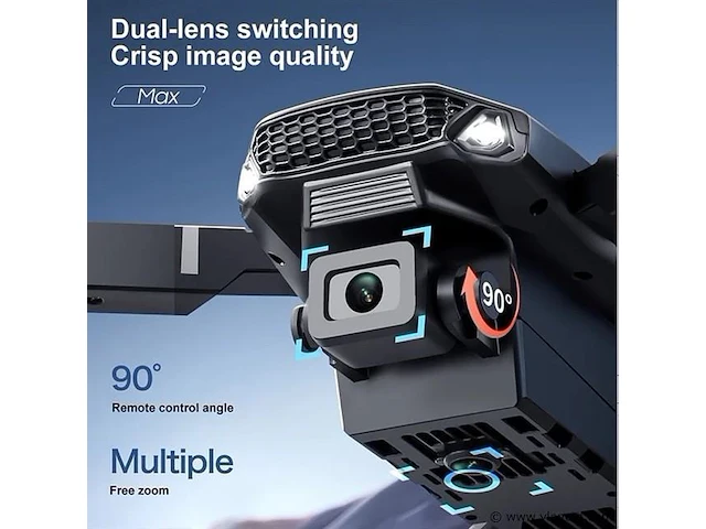 Drone max - 4k camera drone - controller met scherm - afbeelding 10 van  11