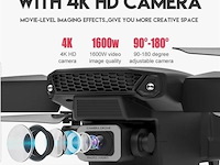 Drone met 4k camera & 2 batterijen - zwart - afbeelding 1 van  3