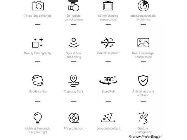 Drone met 4k camera & 6k optical zoom met groot scherm controller - afbeelding 5 van  5