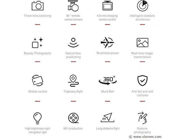 Drone met hd camera 4k - 6k optical zoom - big screen controller - afbeelding 6 van  6