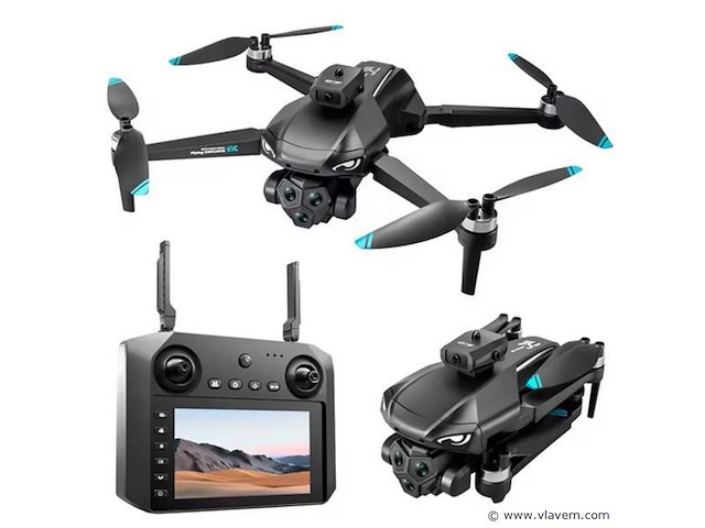 Drone met hd camera 4k - 6k optical zoom - big screen controller - afbeelding 1 van  6
