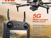 Drone met hd camera 4k - 6k optical zoom - big screen controller - afbeelding 5 van  6