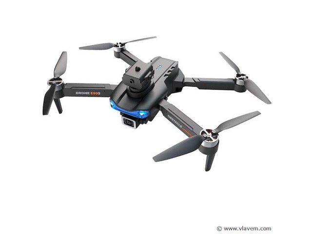 Drone s met 4k camera, dubbele camera, obstacle avoidance & 1 batterij - zwart - afbeelding 1 van  5