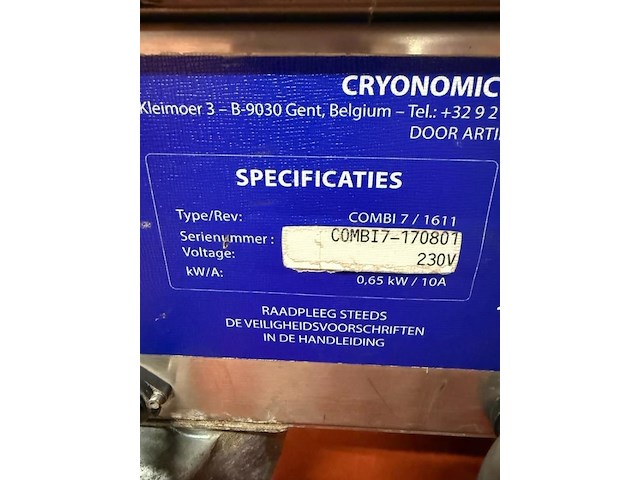 Droog ijs straler cryonomic combi 7 met bedieningspistool - afbeelding 2 van  11