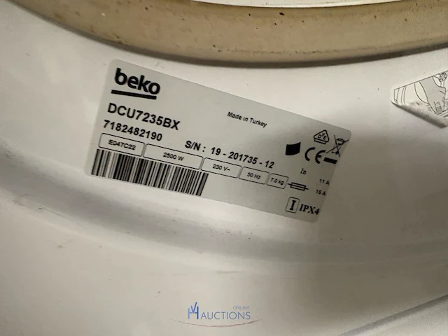 Droogkast beko dcu7235bx - afbeelding 6 van  9