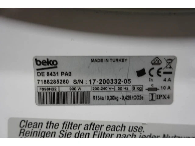 Droogkast beko - afbeelding 6 van  9