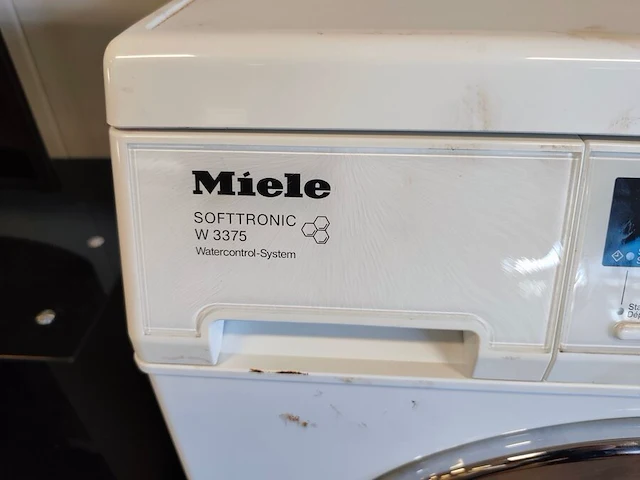 Droogkast miele t8813c (gebruikt), wasmachine miele w3375 (bedieningspaneel beschadigd, gebruikt), klein droogrek - afbeelding 9 van  13