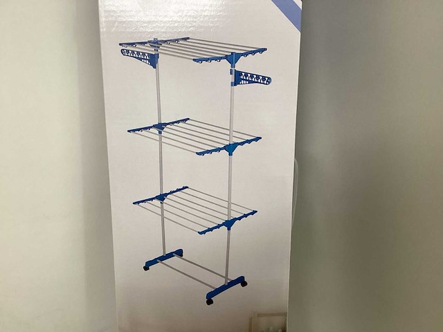 Droogrek 3 etages, verrijdbaar (5x) - afbeelding 1 van  7