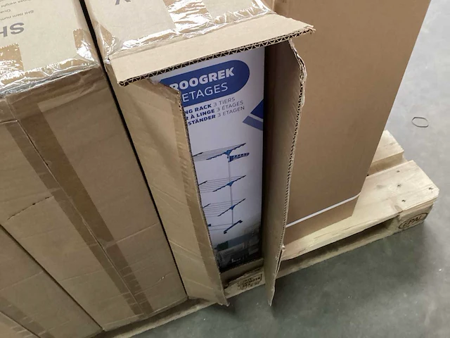 Droogrek 3 etages, verrijdbaar (5x) - afbeelding 2 van  2