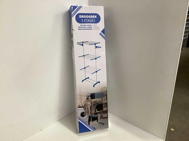Droogrek 3 etages, verrijdbaar (5x) - afbeelding 2 van  7