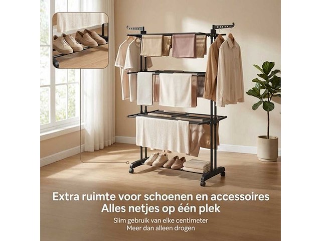 Droogrek staand - inklapbaar wasrek (10x) - afbeelding 8 van  8