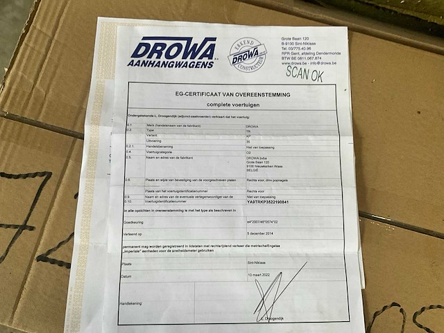 Drowa tr kp 35 kipper aanhangwagen - afbeelding 31 van  43