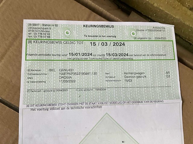 Drowa tr kp 35 kipper aanhangwagen - afbeelding 36 van  43