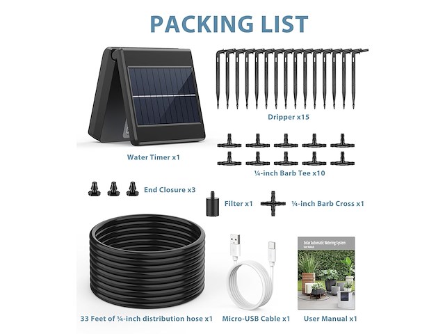 Druppelirrigatiesyteem op zonne-energie - afbeelding 4 van  6