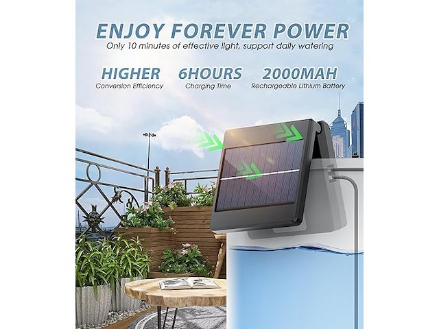 Druppelirrigatiesyteem op zonne-energie - afbeelding 5 van  6