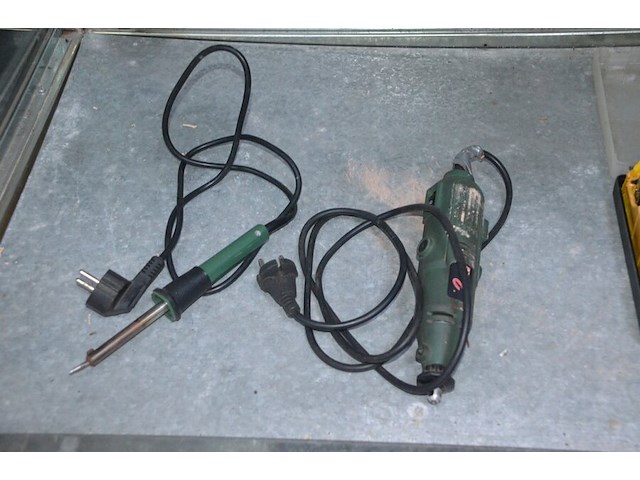 Druppellader, hamerset in koffer, bernerset in koffer, 2 soldeerbouten, dremel 2force, nietpistool - afbeelding 8 van  9