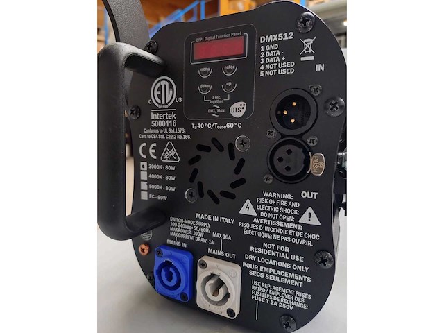 Dts - scena led 80 - spotlight fresnel - afbeelding 3 van  4