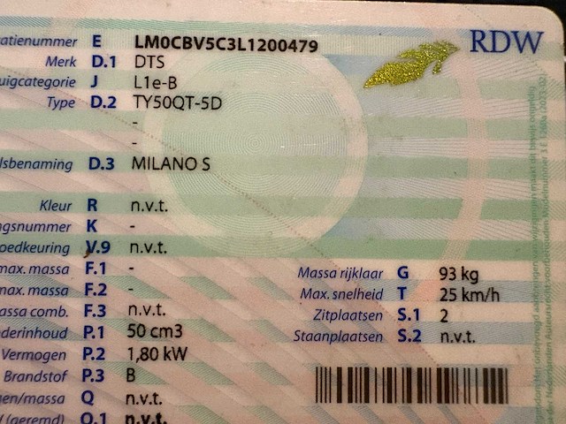 Dts - snorscooter - milano s - scooter - afbeelding 3 van  11