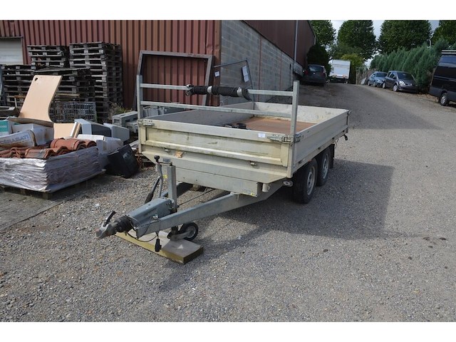 Dubbel as kipaanhangwagen saris, type c2c, variant ark, versie 350, ch.nr. xlgc2cacka0627730, bouwjaar 22-11-2016 (boorddocumenten: inschrijvingsbewijs deel i en deel ii, attest gelijkvormigheidsattest) (2) - afbeelding 1 van  21