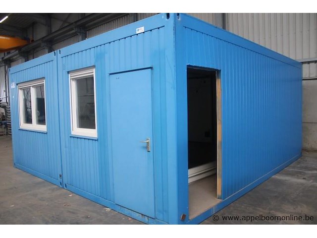 Dubbel bureelcontainer (b0108), vv 3 deuren, airco - afbeelding 3 van  6