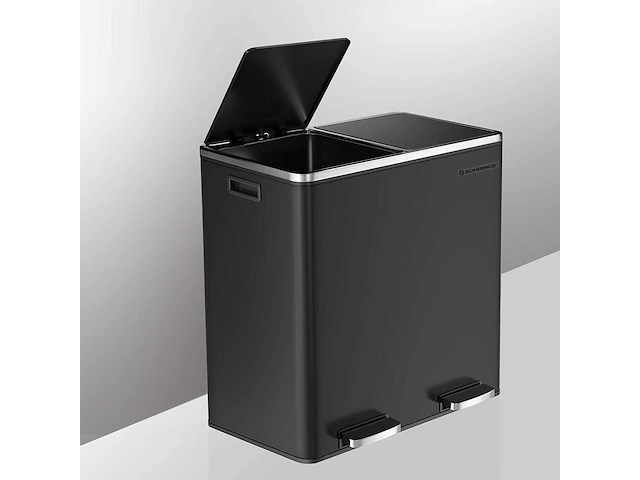 Dubbel compartiment afvalbak 2 x 30l - afbeelding 5 van  9