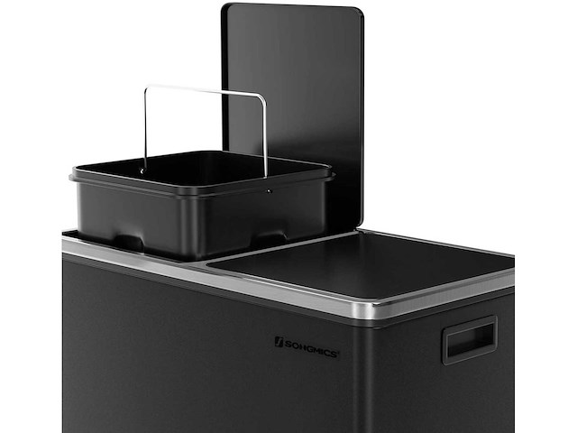 Dubbel compartiment afvalbak 2 x 30l - afbeelding 6 van  9