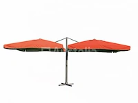Dubbel hangende parasol oranje (2 * 300x400cm)
