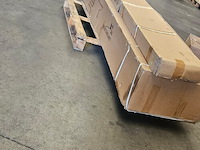 Dubbel hangende parasol zandkleurig (2 * 300x300cm) - afbeelding 3 van  3