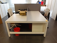 Dubbel metalen bureaumeubel - afbeelding 2 van  3