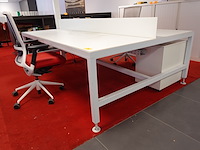 Dubbel metalen bureaumeubel - afbeelding 3 van  6