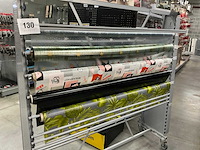 Dubbel metalen rek voor rollen - afbeelding 2 van  5