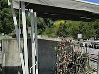 Dubbel rolgordijn op standaard afm ± 280xh220x125 - afbeelding 4 van  7