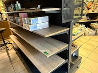 Dubbel schappen rek op wielen l200 cm