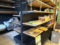 Dubbel schappen rek op wielen l200 cm - afbeelding 2 van  2