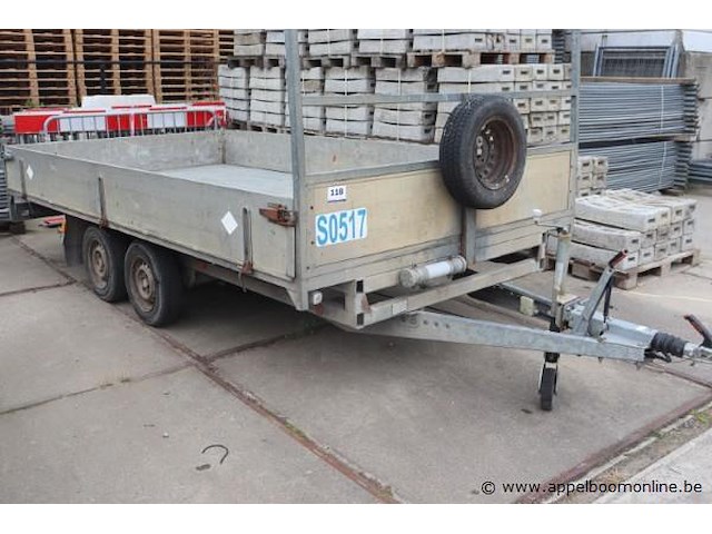 Dubbelassige aanhangwagen bw, chassisnummer yb8bw200020031879 - afbeelding 1 van  5