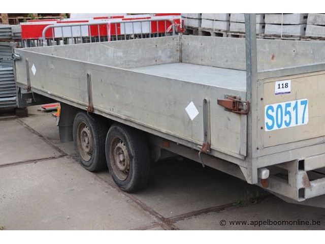Dubbelassige aanhangwagen bw, chassisnummer yb8bw200020031879 - afbeelding 2 van  5