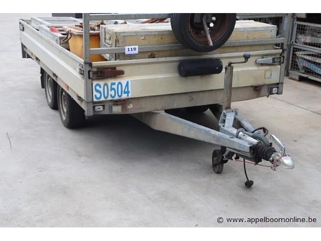 Dubbelassige aanhangwagen hapert, bj 2008, chassisnummer xlhal270000706230 - afbeelding 1 van  4