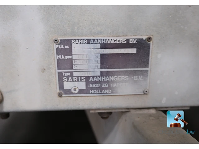Dubbelassige aanhangwagen - afbeelding 3 van  18