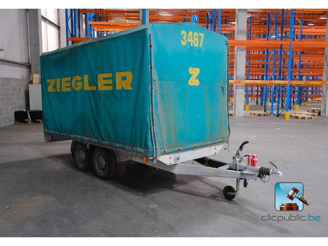 Dubbelassige aanhangwagen - afbeelding 1 van  18