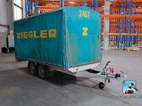 Dubbelassige aanhangwagen