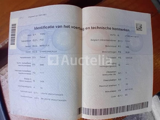 Dubbelcabinebus ford transit (2021 - 94886 km) - afbeelding 7 van  20