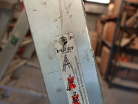 Dubbele alu trapladder - afbeelding 3 van  3
