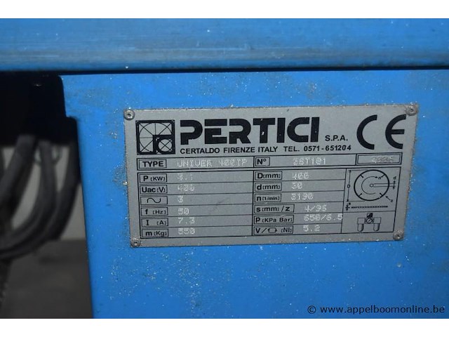 Dubbele aluminium afkortzaagmachine calvet univer 400ip, sr nr 06t181, bj 2006, werking niet gekend - afbeelding 6 van  6