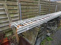 Dubbele aluminium ladder 2x20 - afbeelding 1 van  5
